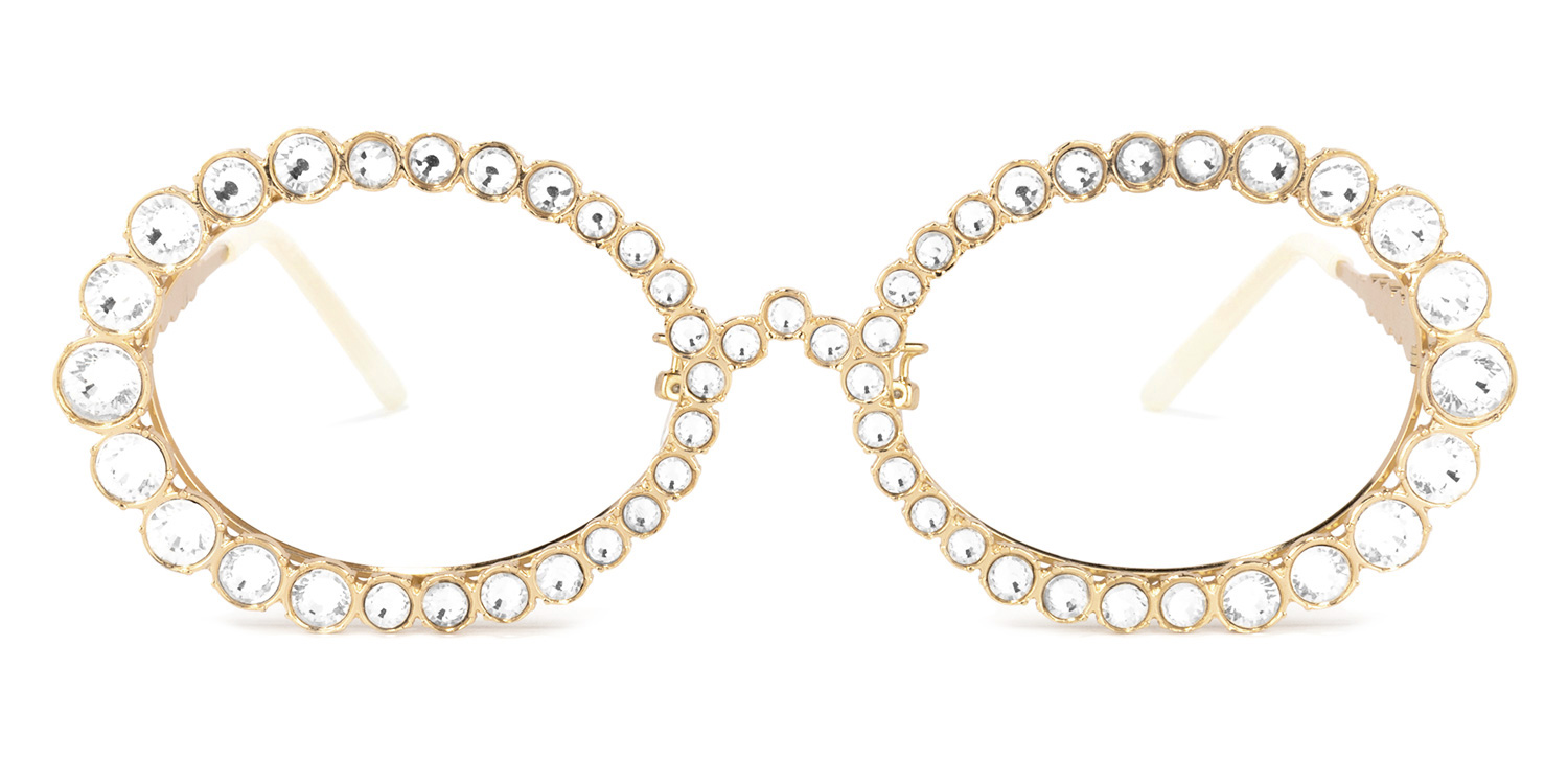 Luheiden Oval Gold Glasses0