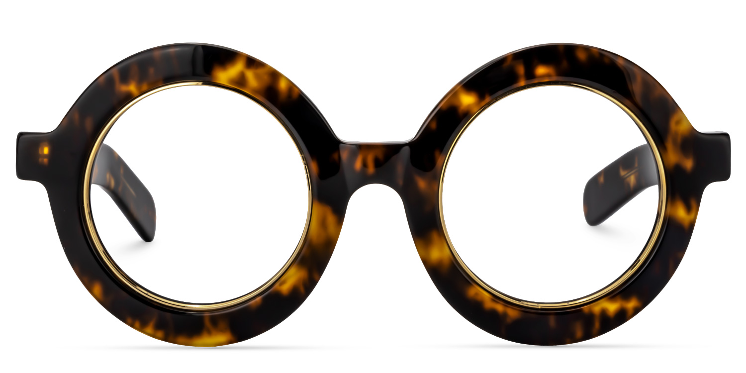 Calhoun Round Yellow-Tortoise Glasses