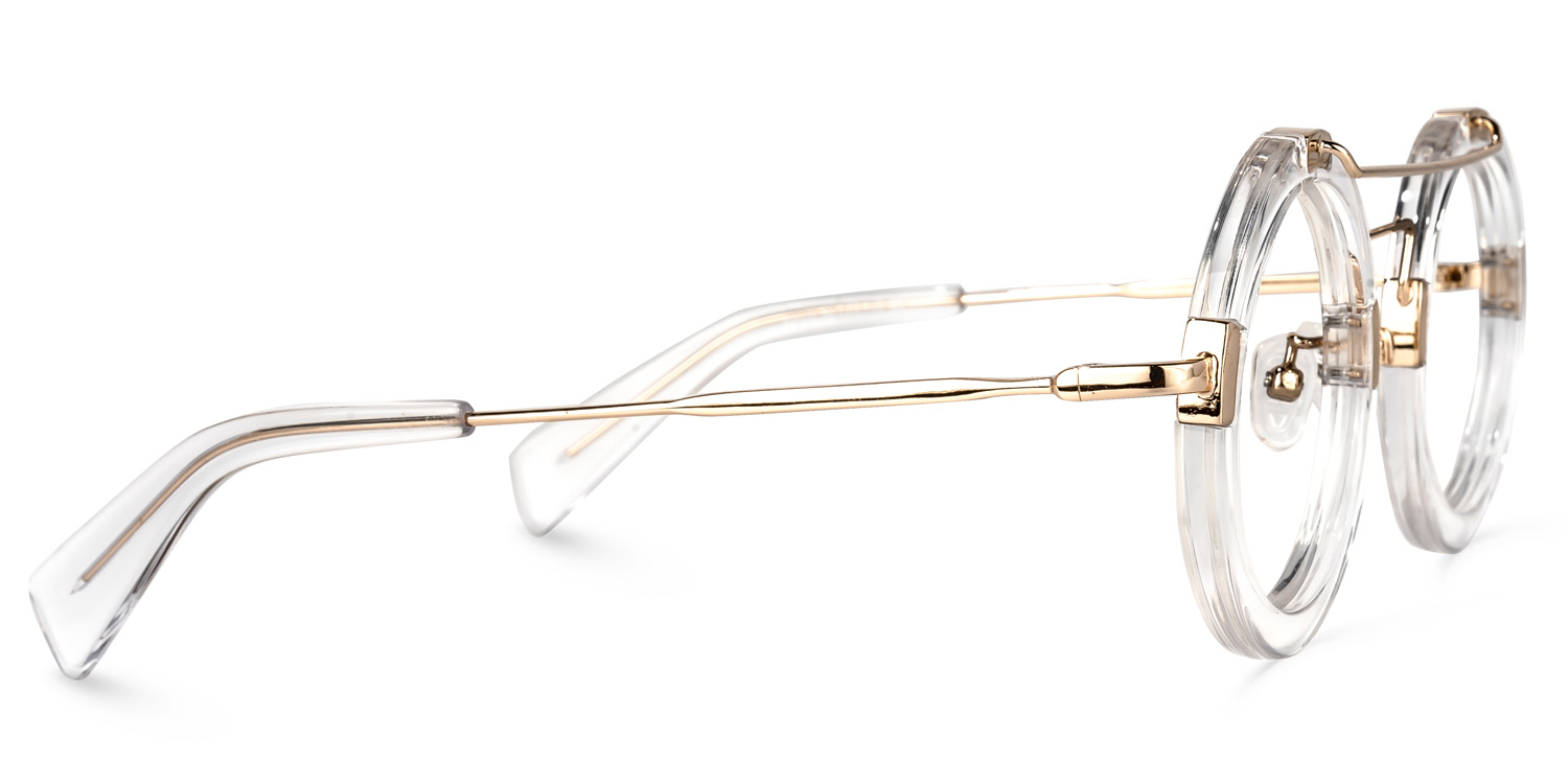 Martis Round Clear Glasses2