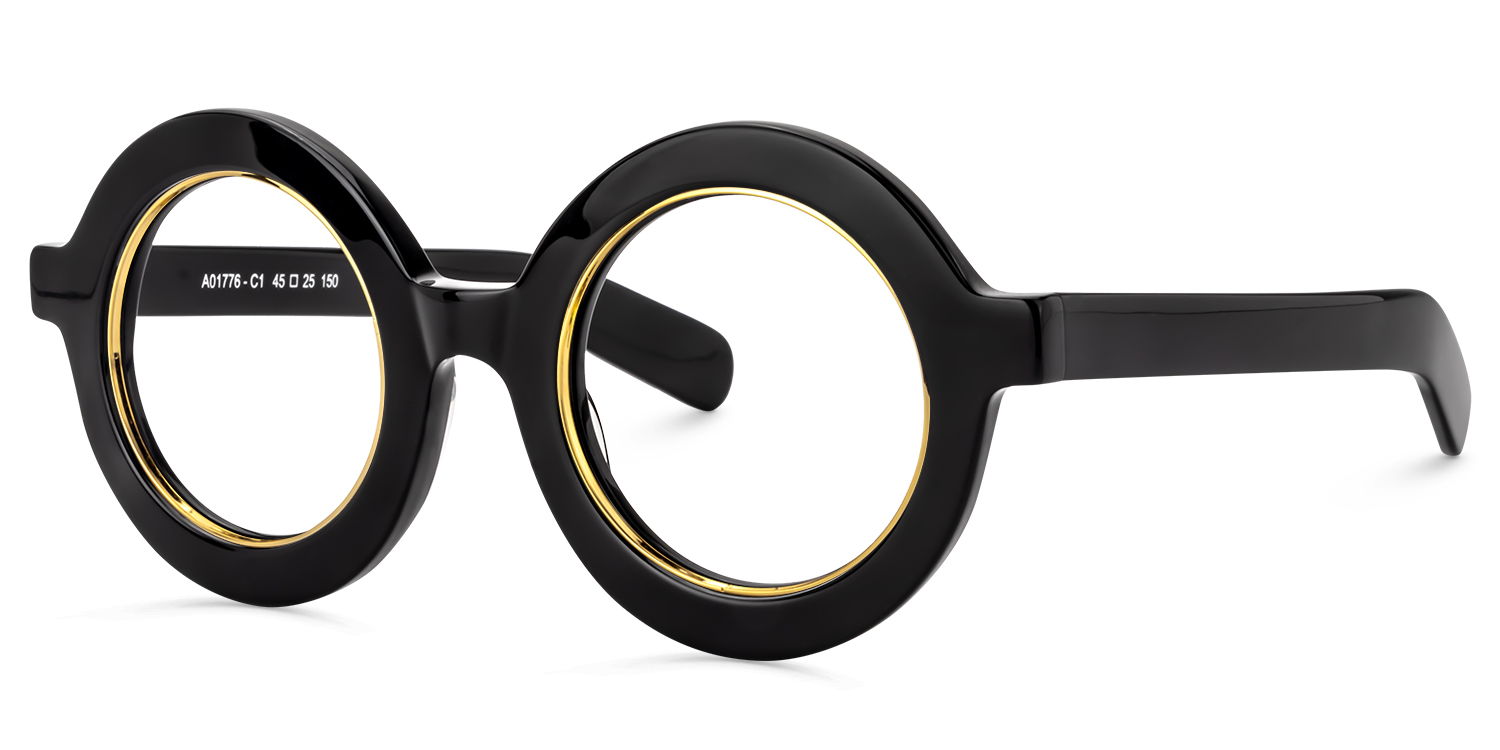 Calhoun Round Black Glasses4