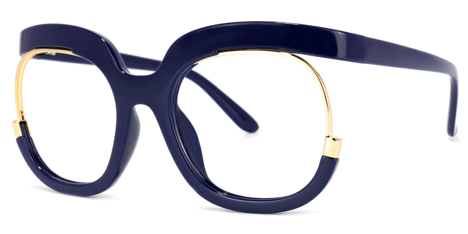 Darice Round Dark-Blue Glasses1