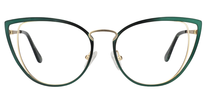 Cateye Green Glassess | Zeelool Eyeglass Frames0