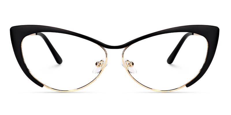 Ellen Cateye Black Glasses1