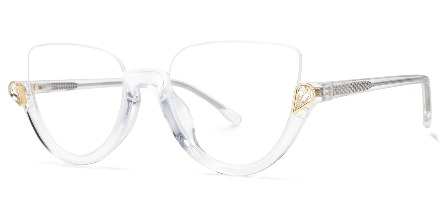 Felicia Cat Eye Clear Glasses2
