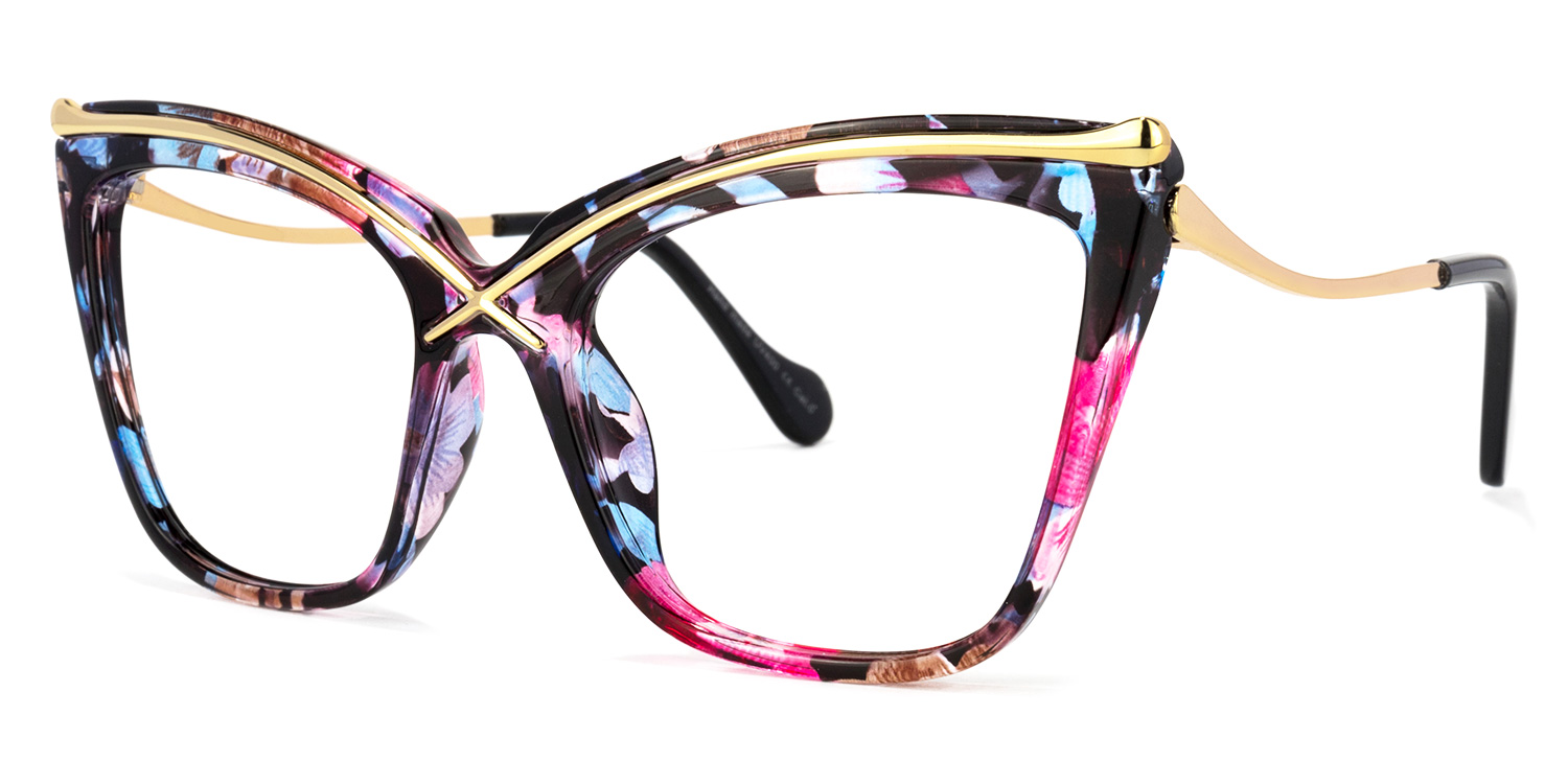 Winston Butterfly Floral Glasses