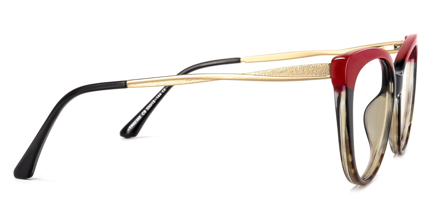 Marcus Cateye Red Glasses4