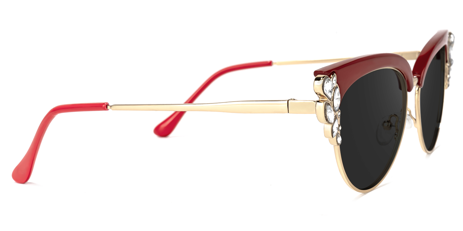 Hearn Cat Eye Red Sunglasses3