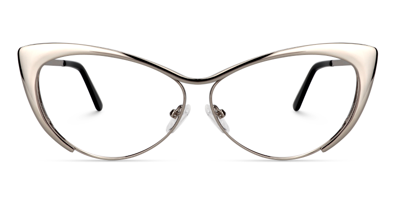 Ellen Cateye Silver Glasses