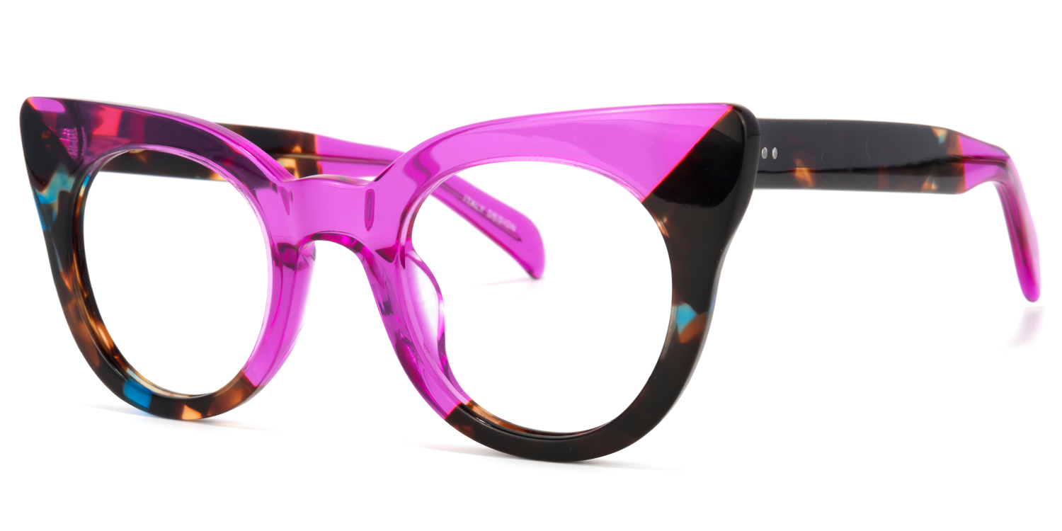 Godwin Cateye Purple Glasses