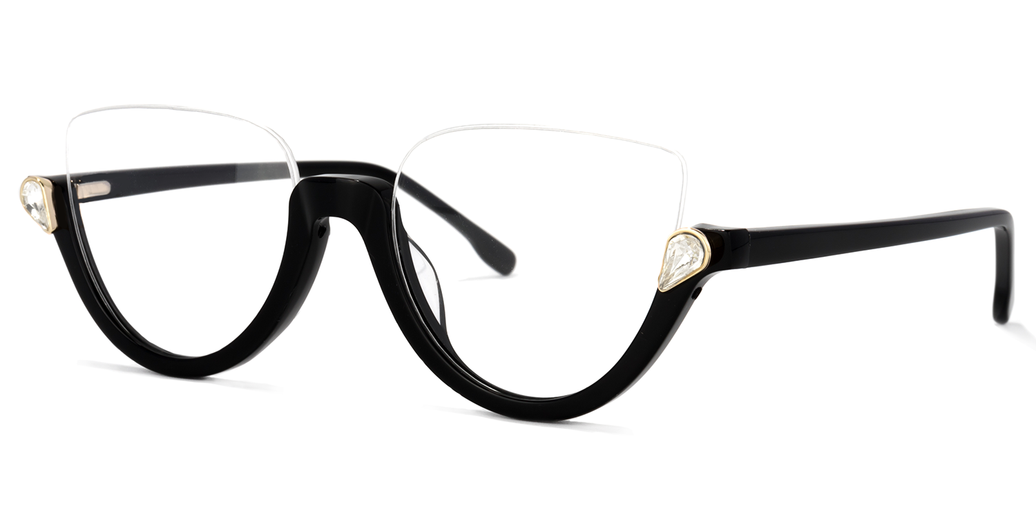 Cat Eye Black Glasses1