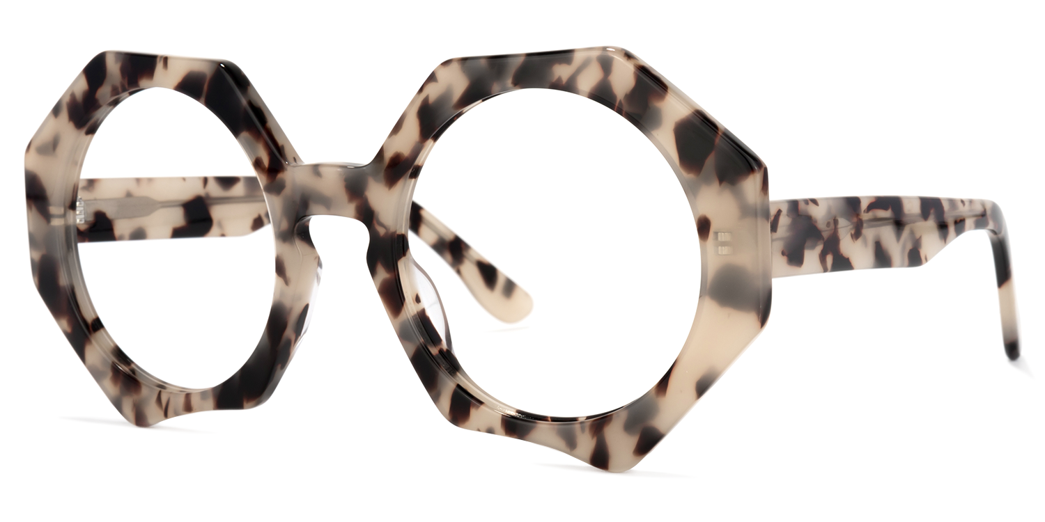 Hugh Geometric Light-Tortoise Glasses1