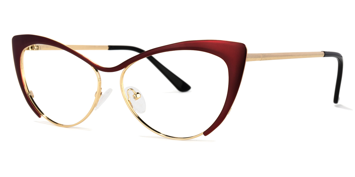 Ellen Cateye Red Glasses