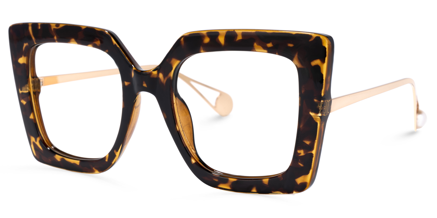 Qatar Square Tortoise-Gold Glasses1