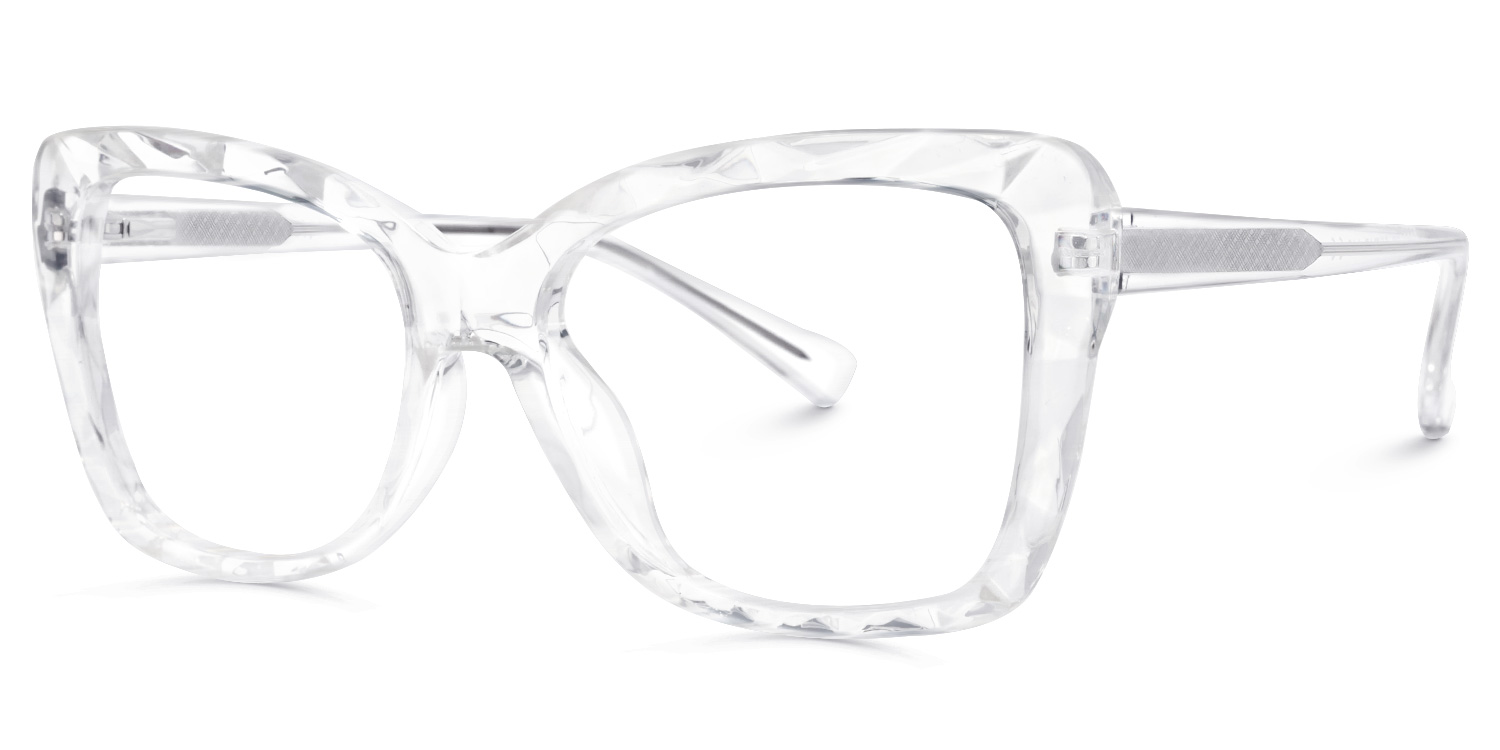 Edna Cateye Clear Glasses2