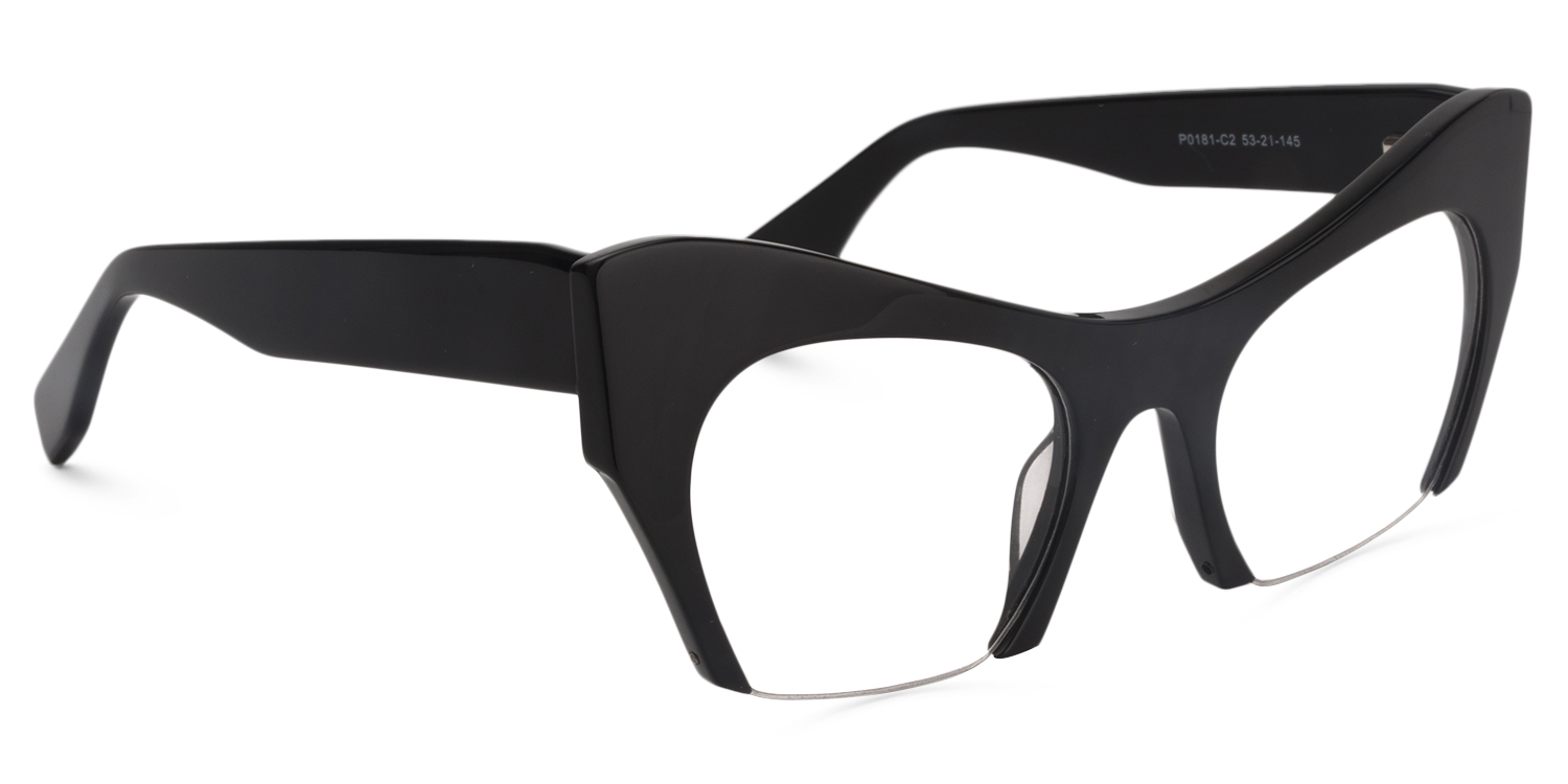 Kyle Cat Eye Black Glasses2