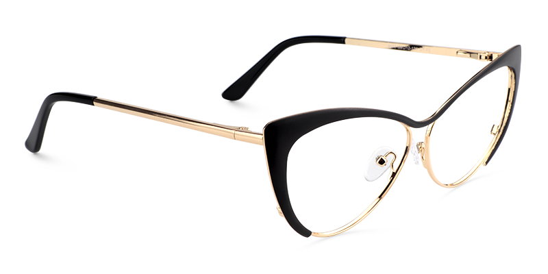 Ellen Cateye Black Glasses3
