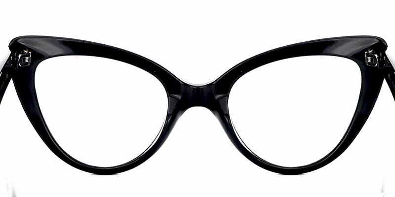 Kristin Cat Eye Black Glasses5