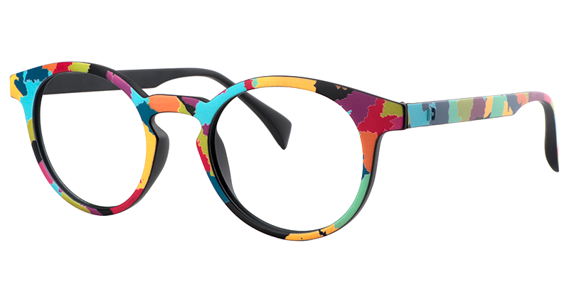 Street-Artist Round Colorful Glasses1