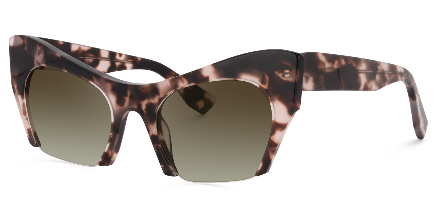 Kyle Cat Eye Light-Tortoise Sunglasses1