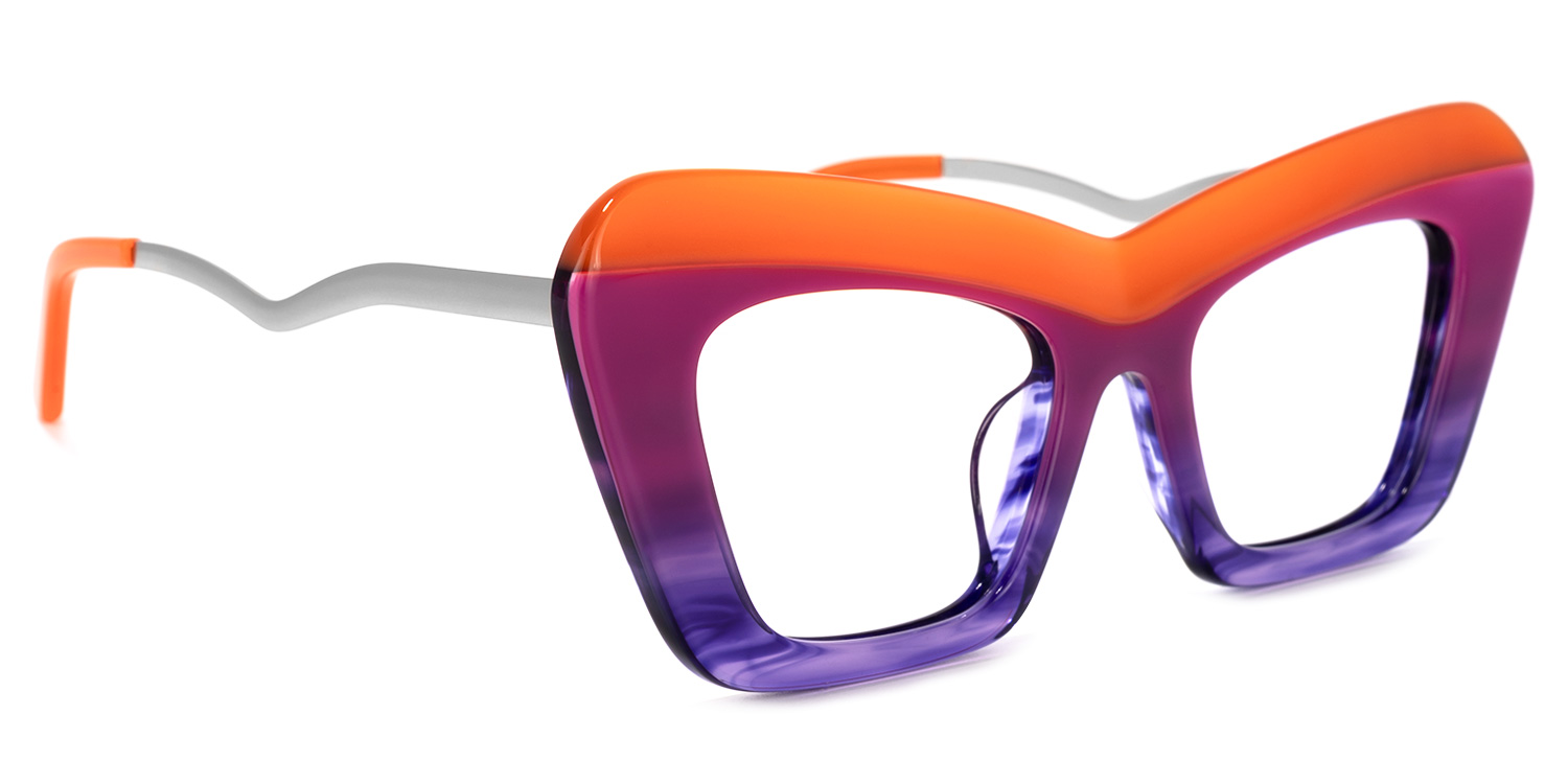 Notes Cateye Purple Glasses2