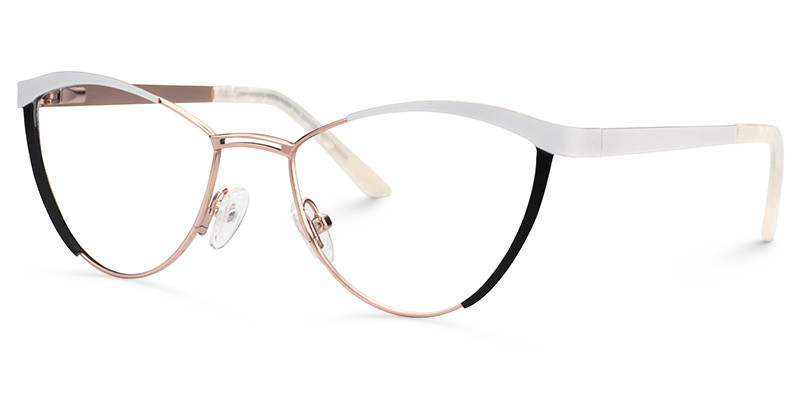 Sydney Cat Eye White Glasses3