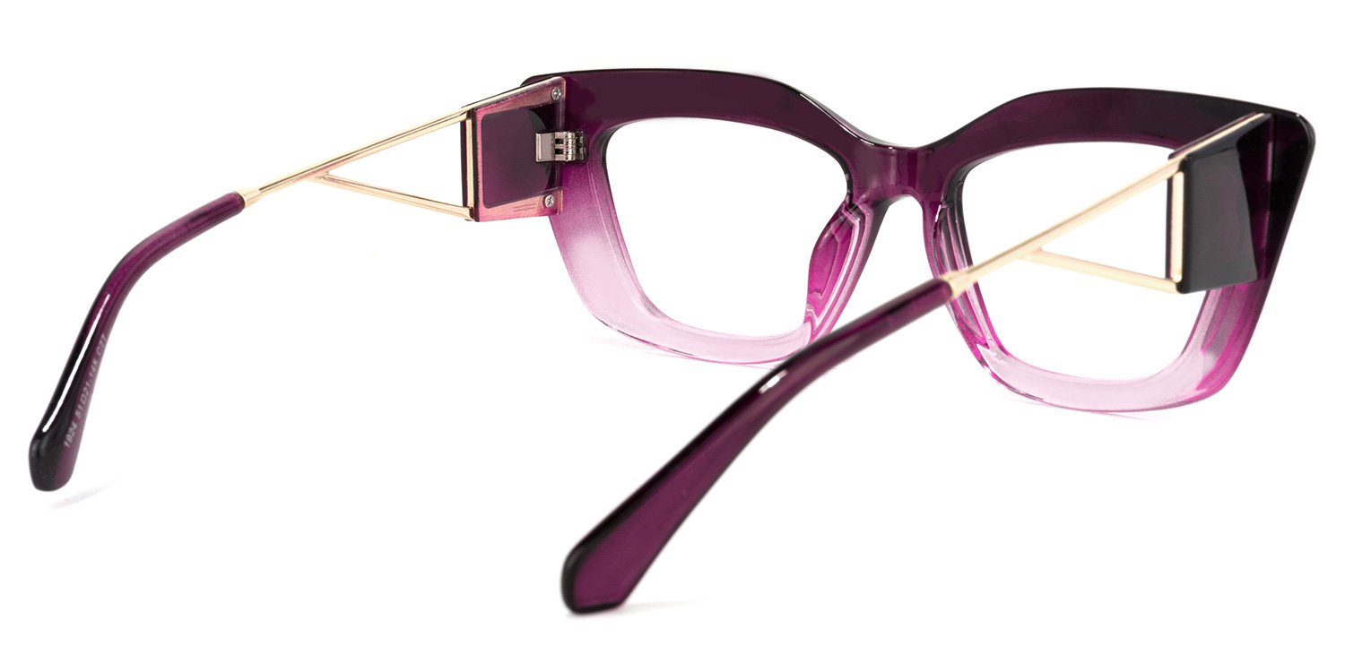 Ferrer Cateye Purple Glasses3