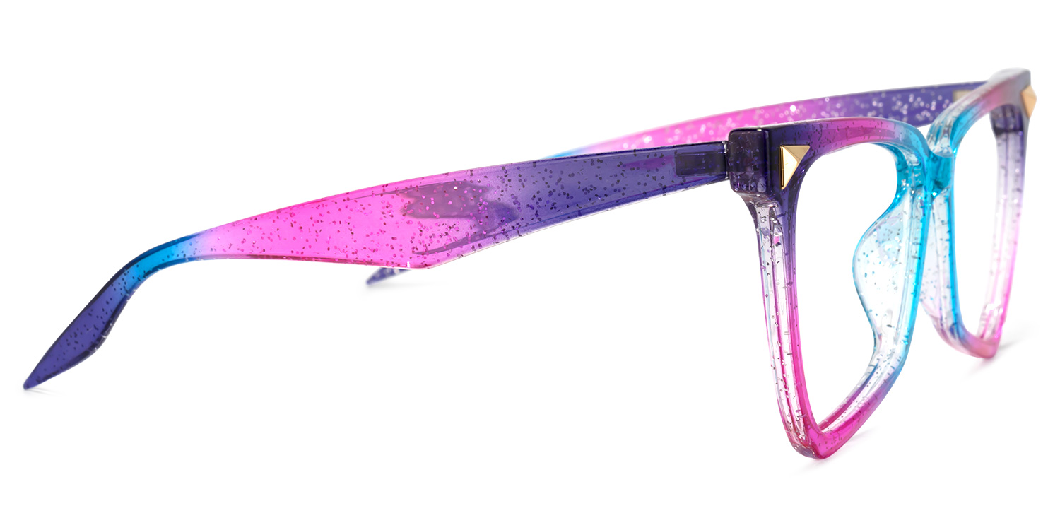 Geometrical Rainbow Eyeglasses | Zeelool Glasses2