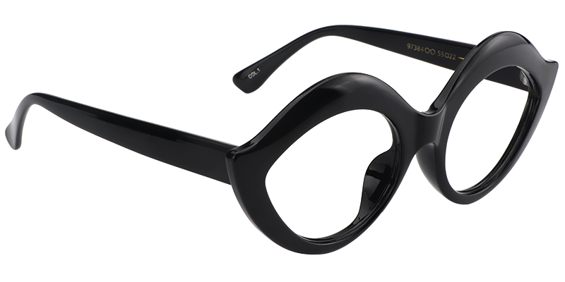 Lida Kiss Mouth Black Glasses3