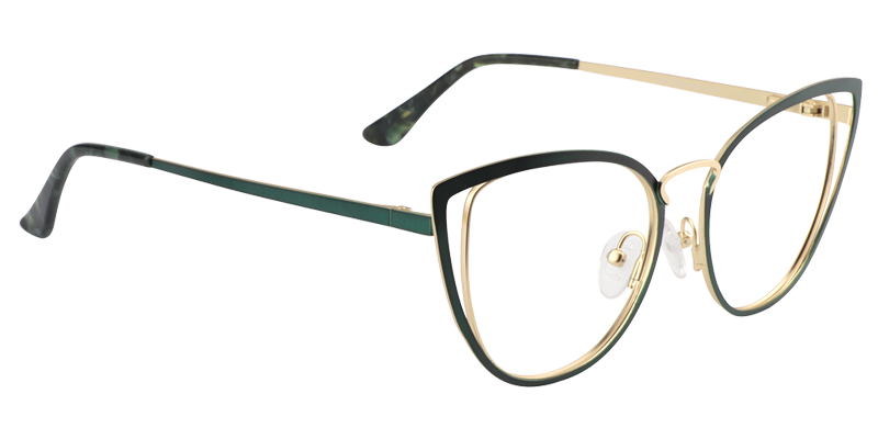 Eras Cateye Green Glasses3