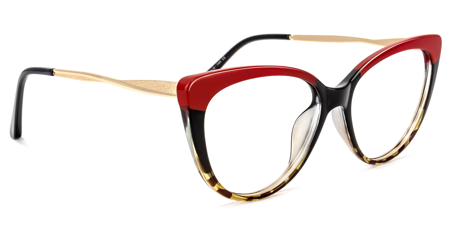 Marcus Cateye Red Glasses3