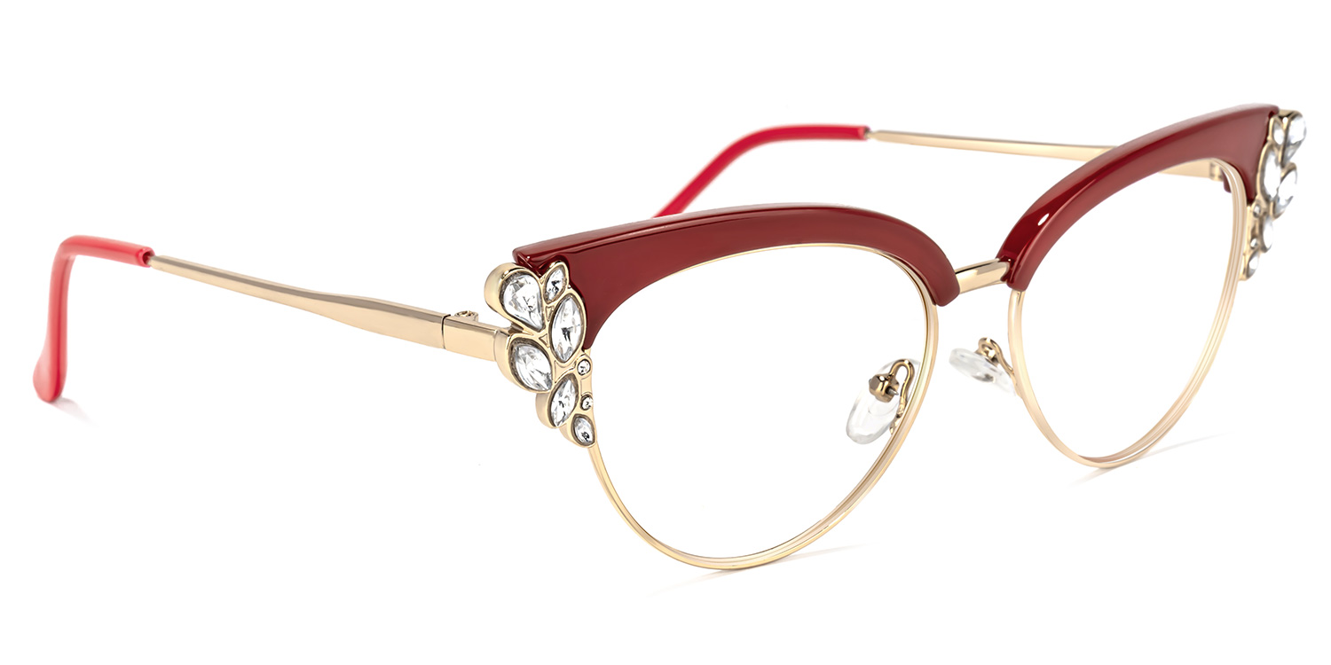 Hearn Cat Eye Red Glasses2