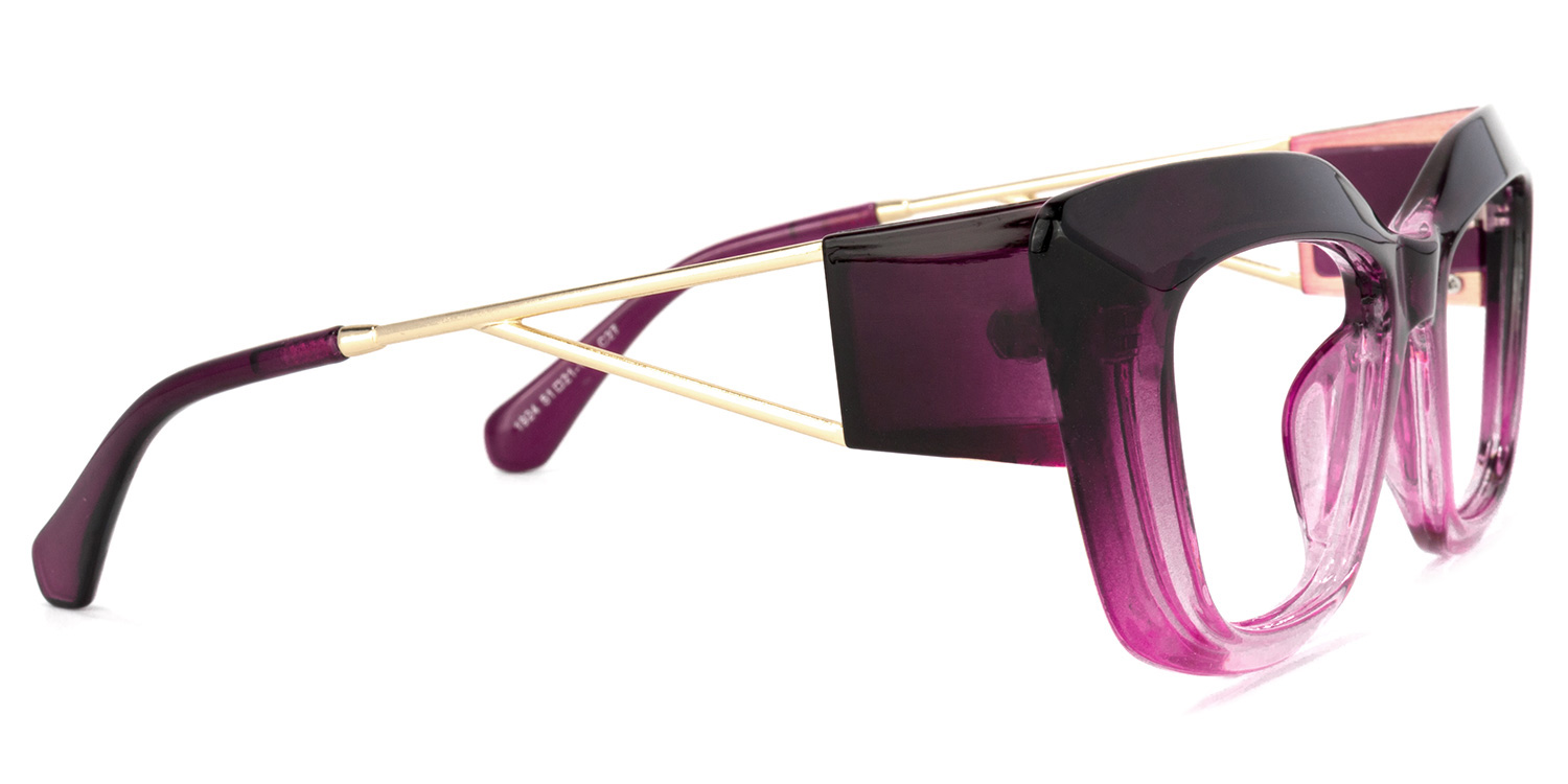 Ferrer Cateye Purple Glasses2