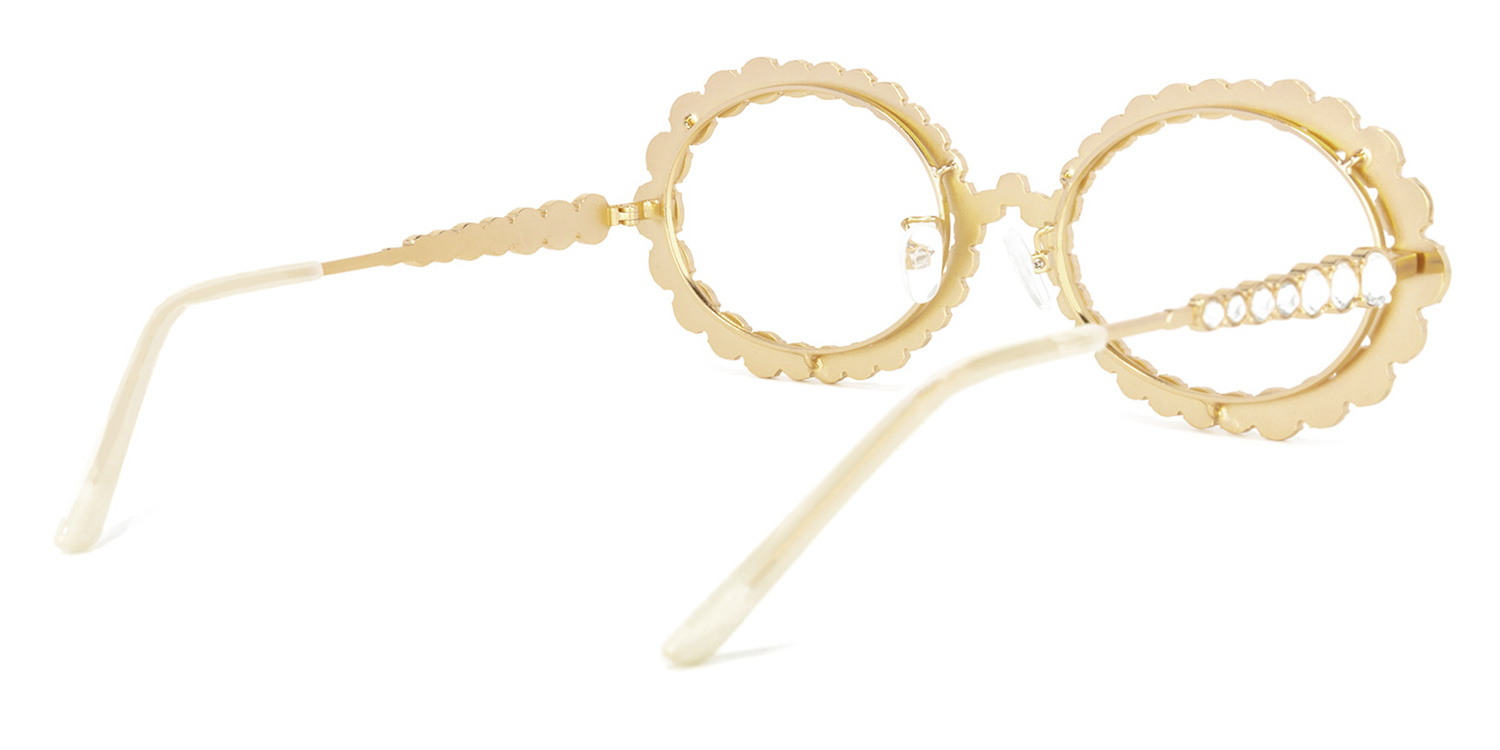 Luheiden Oval Gold Glasses4