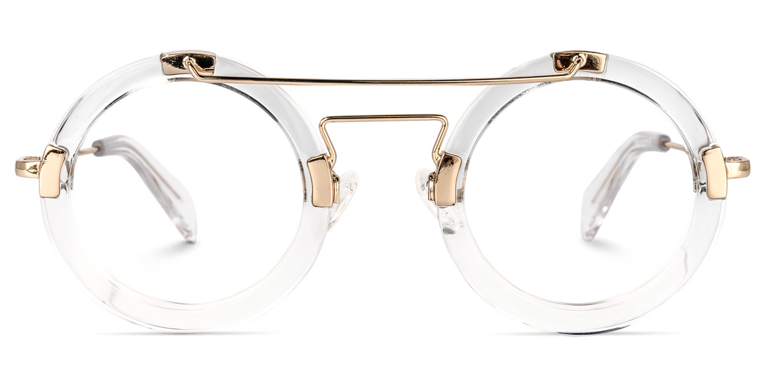 Martis Round Clear Glasses0