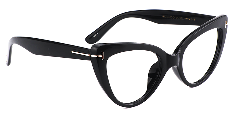 Cat Eye Black Glasses | Zeelool Eyeglass Frames3