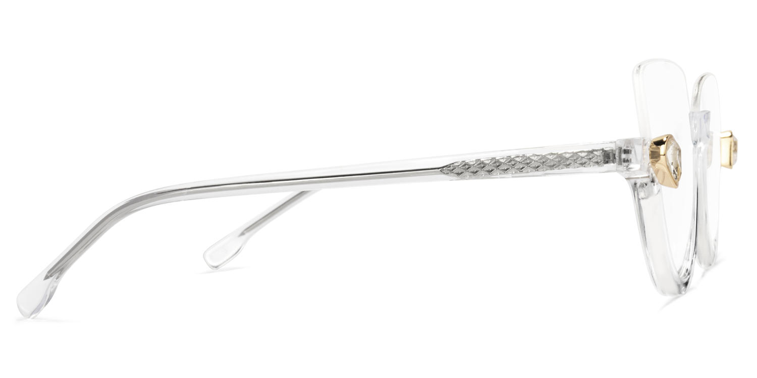 Felicia Cat Eye Clear Glasses4