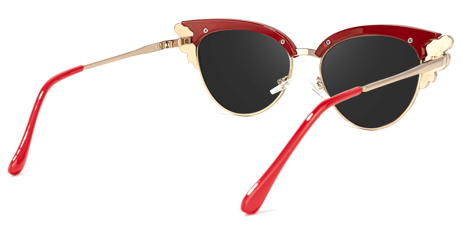 Hearn Cat Eye Red Sunglasses4