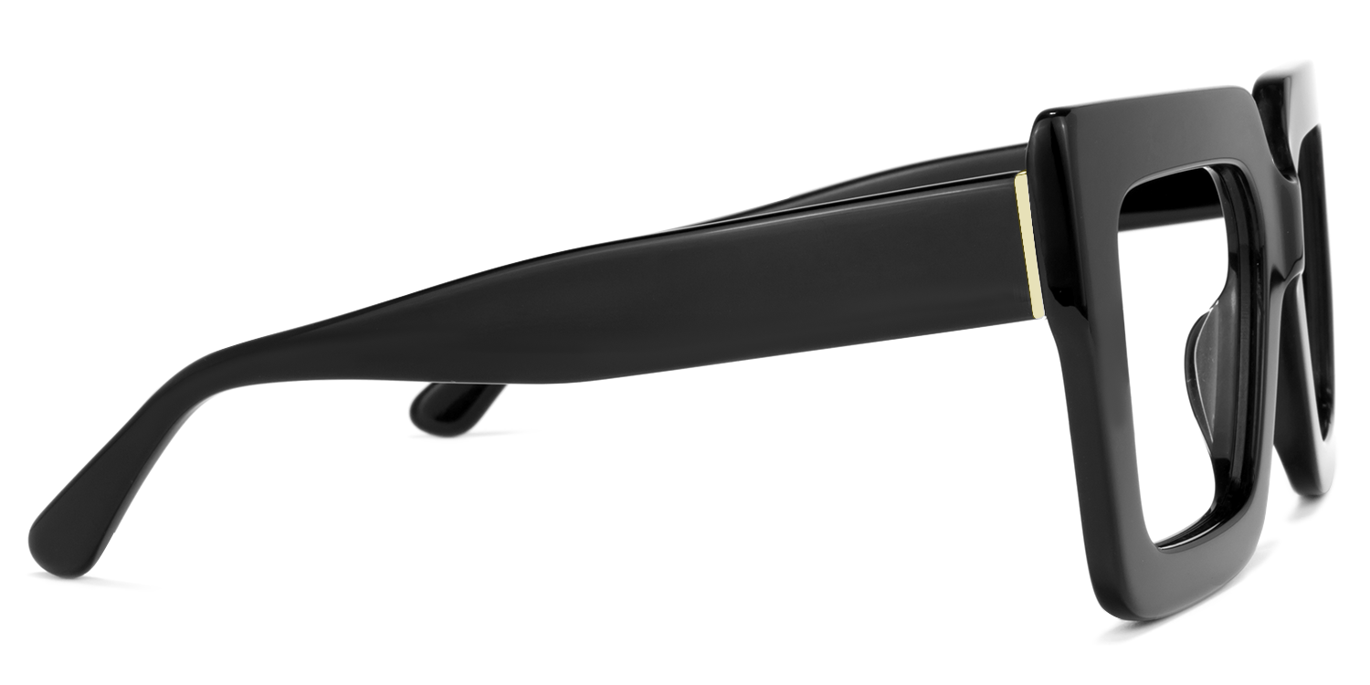 Brandon Square Black Glasses3