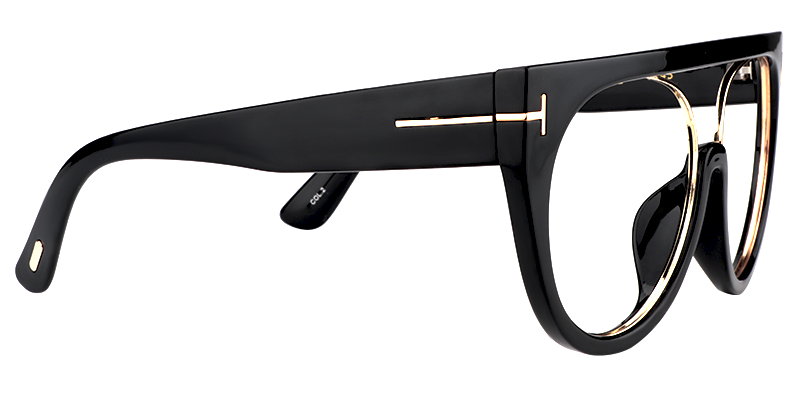 Dante Aviator Black Glasses3
