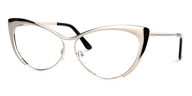 Ellen Cateye Silver Glasses