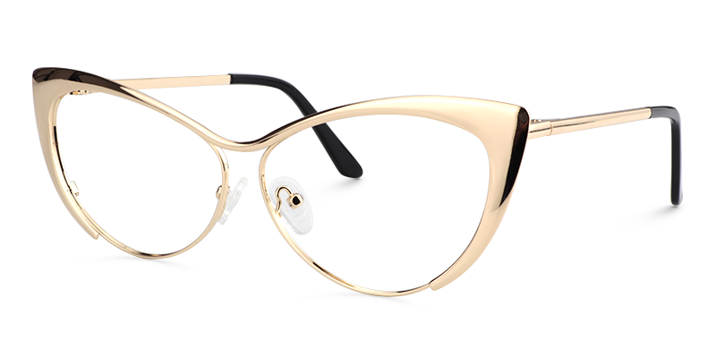 Ellen Cateye Gold Glasses