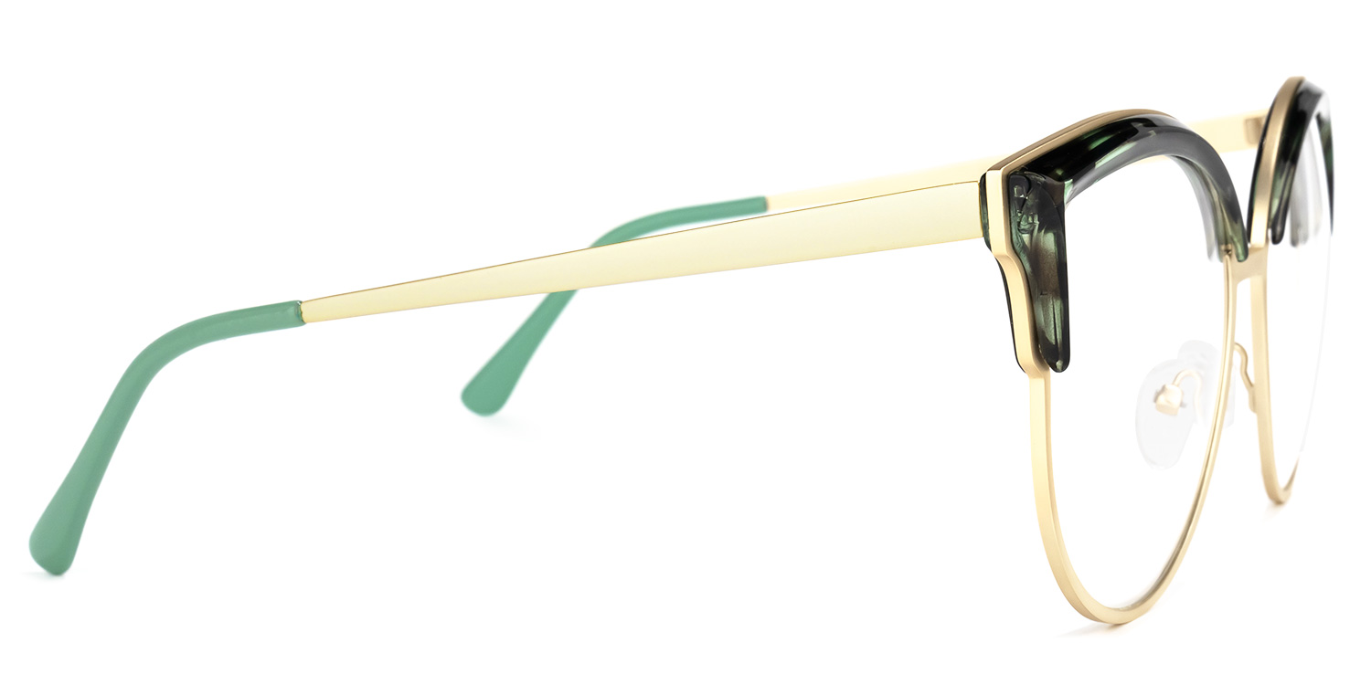 Laureano Browline Green-Tortoise Glasses3