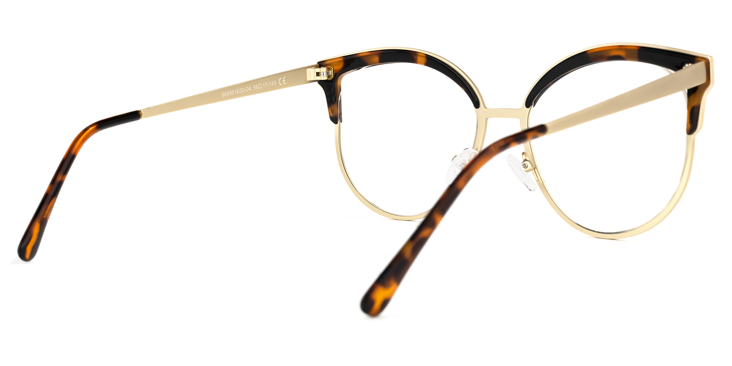 Laureano Browline Tortoise Glasses3
