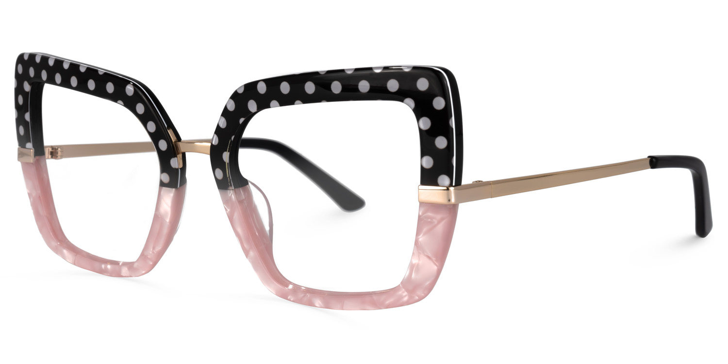 Natalin Square Pink Glasses