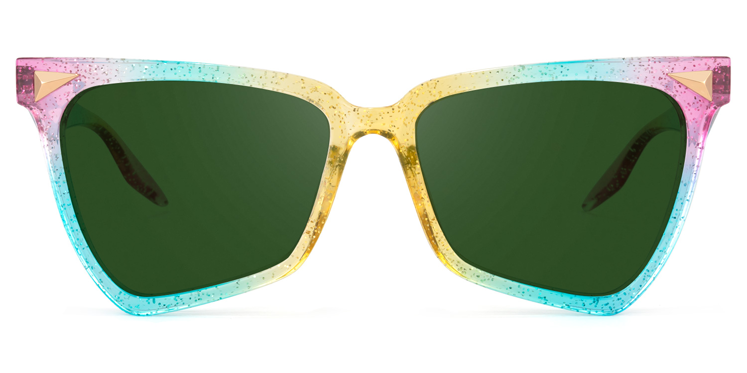 Geometrical Rainbow Eyeglasses | Zeelool Glasses11