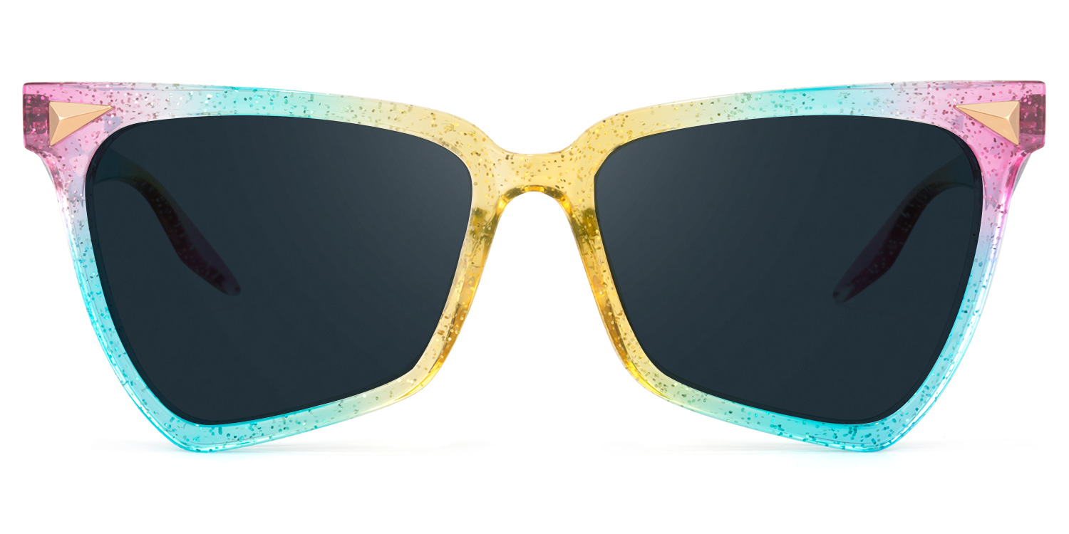 Cicely Geometrical Rainbow Eyeglasses.12