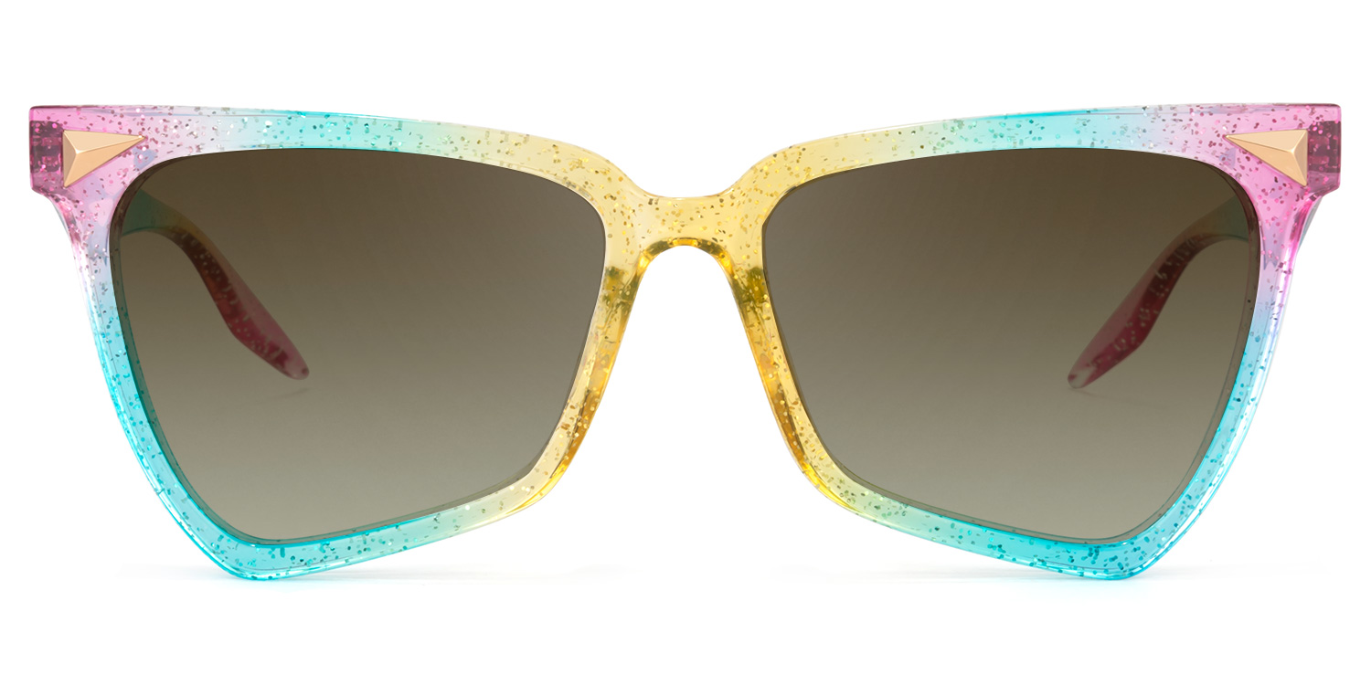 Geometrical Rainbow Eyeglasses | Zeelool Glasses8