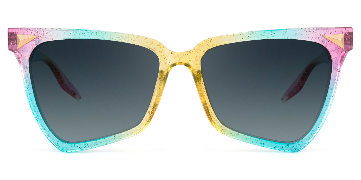Geometrical Rainbow Eyeglasses | Zeelool Glasses13