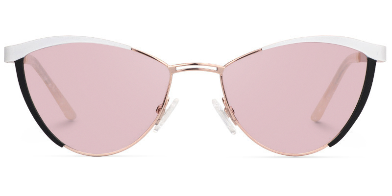 Sydney Cat Eye White Glasses6