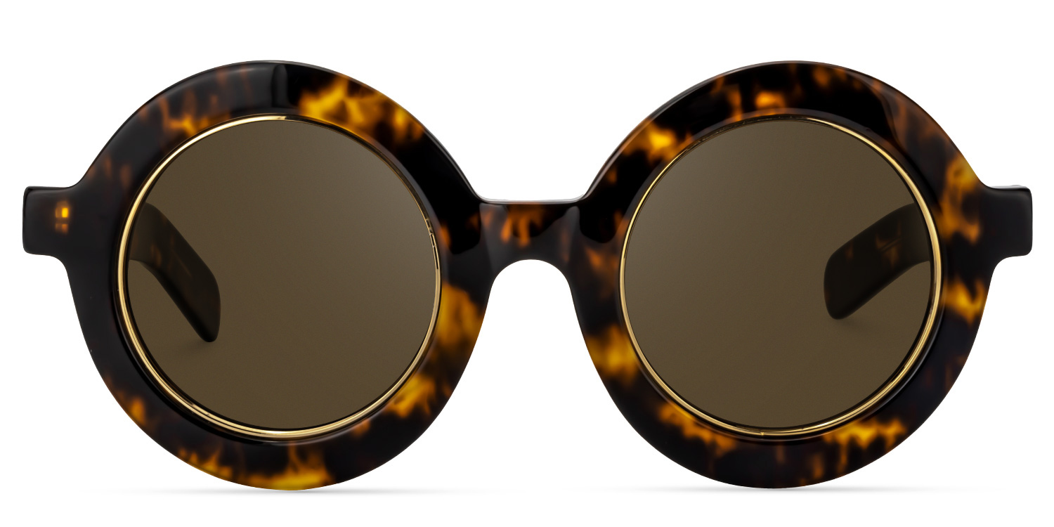 Round Yellow Tortoise Glasses | Zeelool Glasses11
